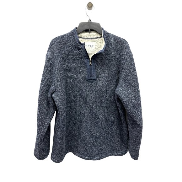 Orvis Brighton 1/4 Zip Sherpa Fleece Sweater Jacket XL - Picture 1 of 4